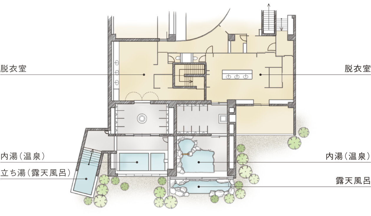共用棟フロア概念図