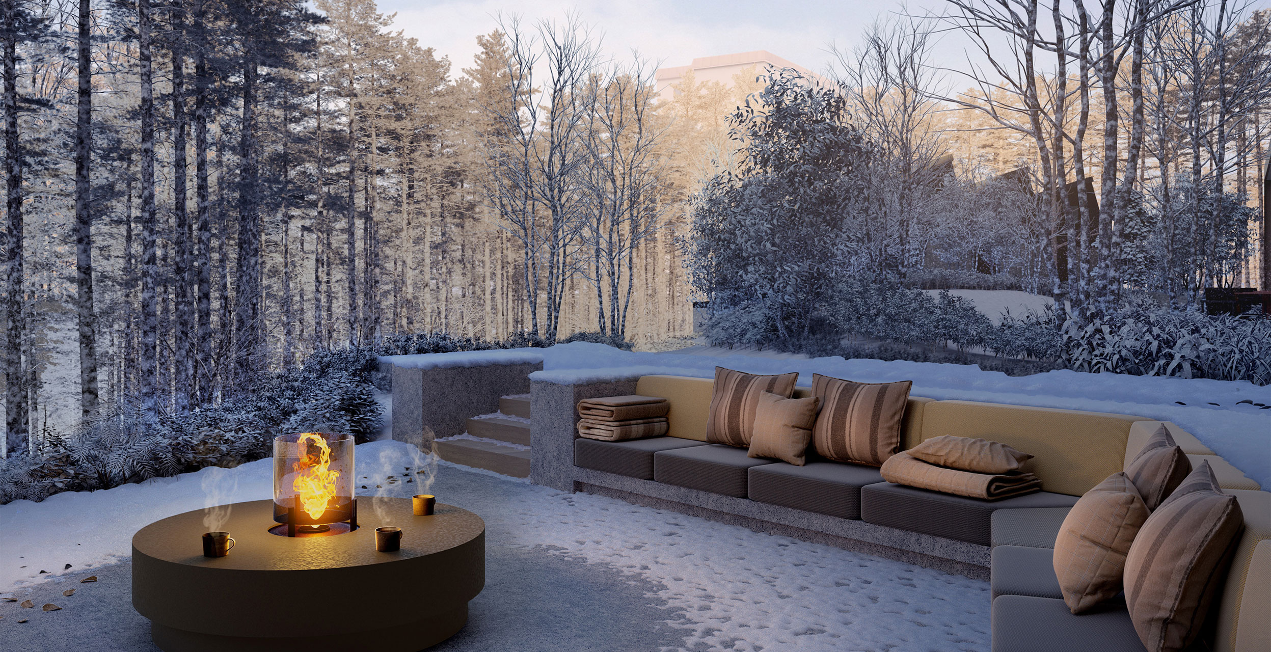 ファイヤーピット完成予想CG